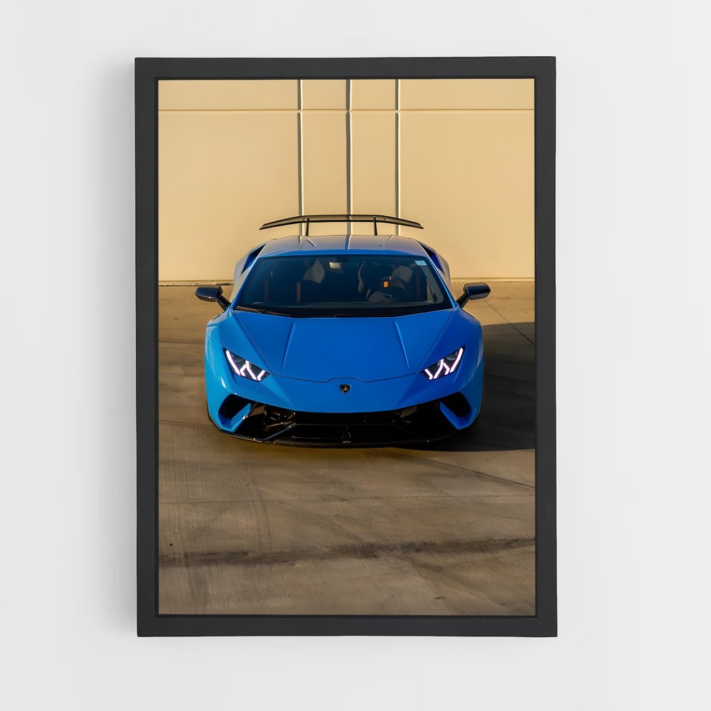Poster Huracan Blue Dream – affiche Lamborghini (vue 2)